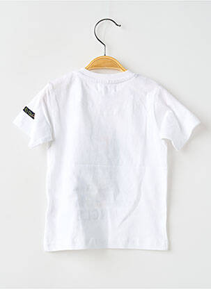Tricou elasticitate mâneci scurte alb BABY BOL băiat
