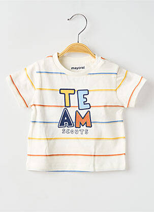 Tricou elasticitate mâneci scurte bej MAYORAL băiat