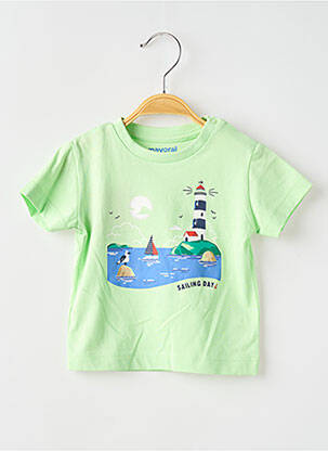 Tricou elasticitate mâneci scurte verde MAYORAL băiat
