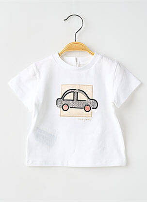 Tricou elasticitate mâneci scurte alb MAYORAL băiat