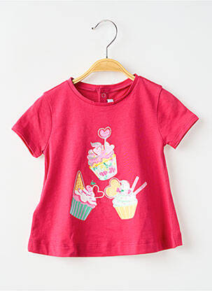 Tricou elasticitate mâneci scurte roz MAYORAL fată