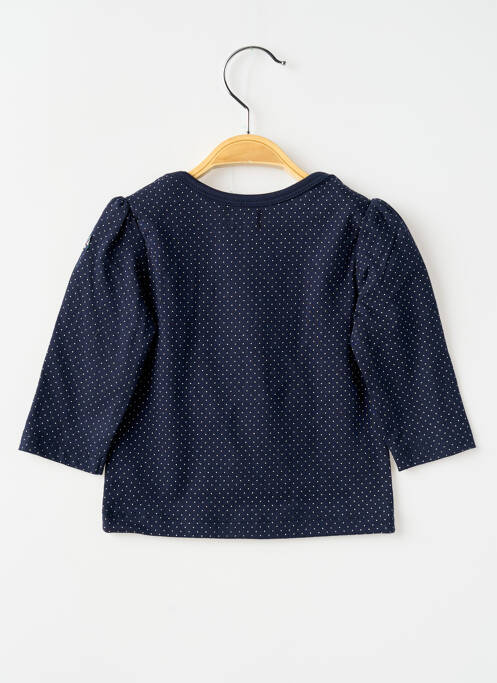 Tricou albastru ELLE EST OU LA MER fată