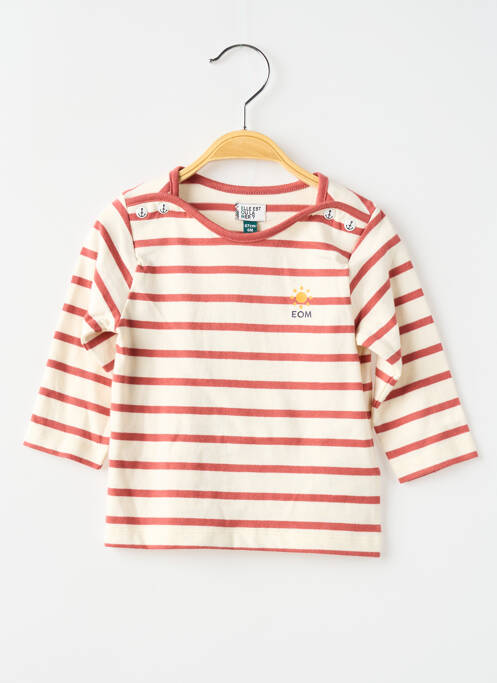 Tricou roșu ELLE EST OU LA MER băiat