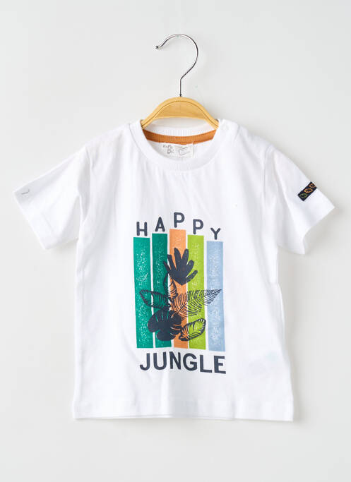 Tricou alb BABY BOL băiat