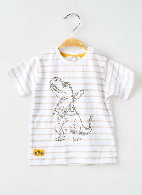 Tricou bej BABY BOL băiat