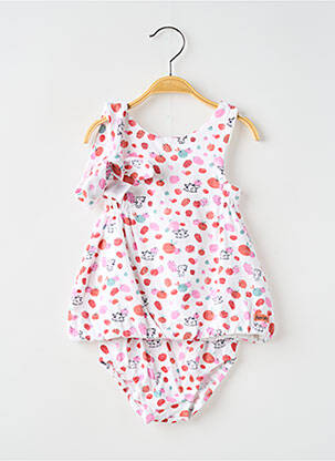 Set șort alb BABY BOL fată