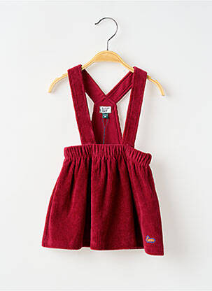 Rochie midi roșu ELLE EST OU LA MER fată