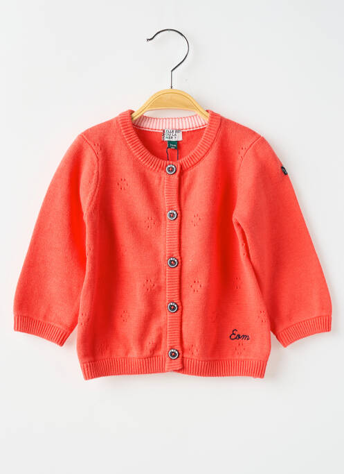 Vestă cu mâneci lungi portocaliu ELLE EST OU LA MER băiat