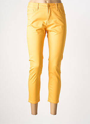 Blugi cu croială slim galben KY CREATION femeie