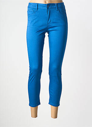 Blugi cu croială slim albastru KY CREATION femeie