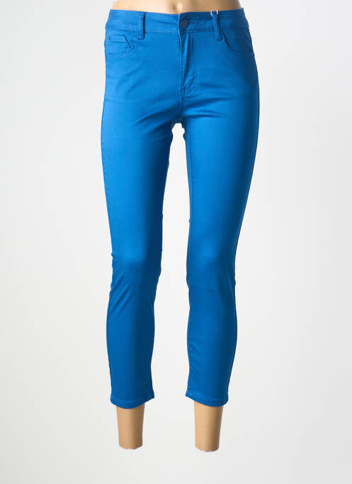 Blugi cu croială slim albastru KY CREATION femeie