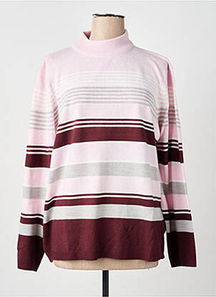Pulover elasticitate mâneci lungi roz CASHMERE FEELING femeie