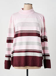 Pulover elasticitate mâneci lungi roz CASHMERE FEELING femeie