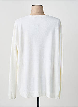 Pulover croială cambrată mâneci lungi bej CASHMERE FEELING femeie