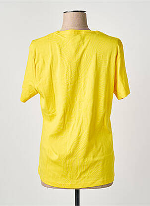 Tricou elasticitate mâneci scurte galben M.X.O femeie