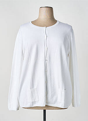 Vestă cu mâneci lungi alb M.X.O femeie