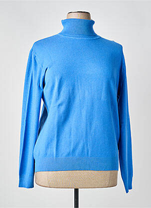 Pulover cu guler înalt albastru MARINELLO femeie