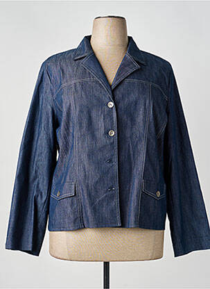 Jachete casual guler tip costum albastru GEVANA femeie