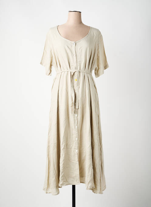 Rochie lungă bej CLODINE femeie