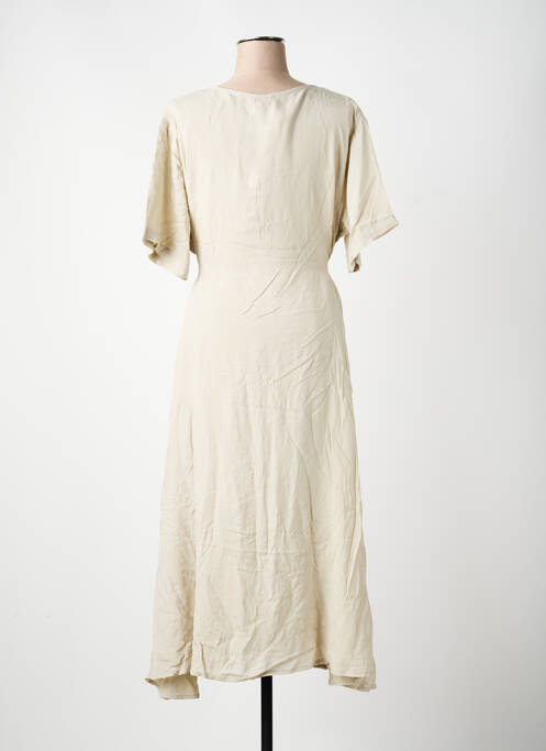 Rochie lungă bej CLODINE femeie