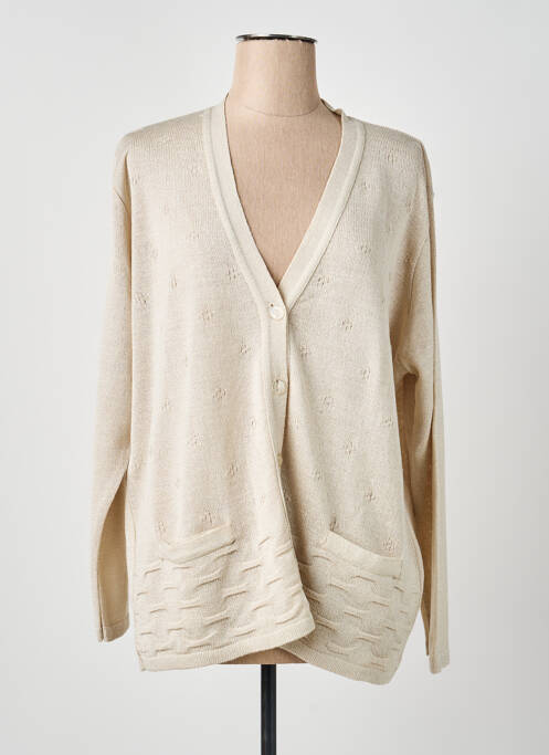 Vestă cu mâneci lungi bej OMC femeie