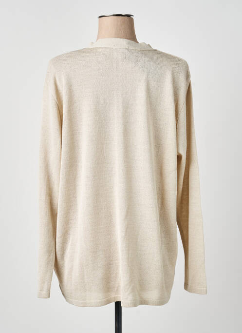 Vestă cu mâneci lungi bej OMC femeie