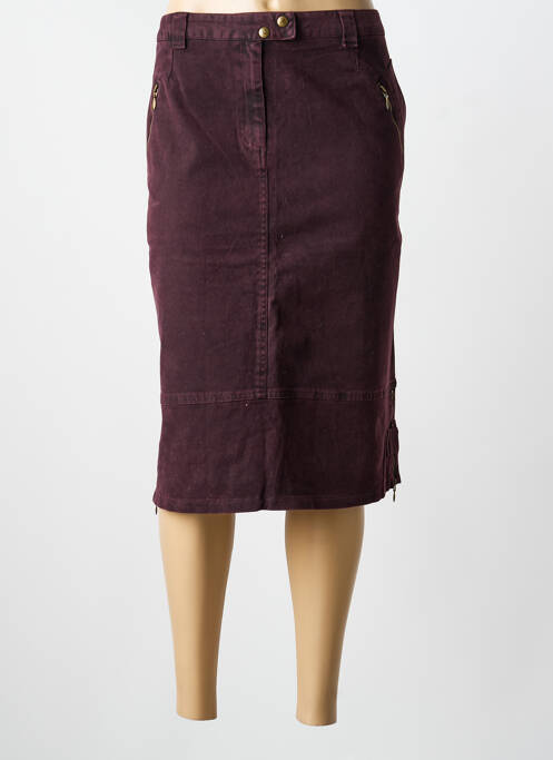 Fustă midi roșu FLEUR DE SEL femeie