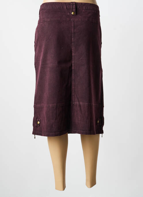 Fustă midi roșu FLEUR DE SEL femeie