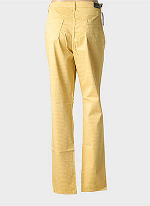Pantalon slim țesătură poplin mărime normală galben WALTRON femeie