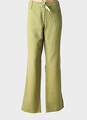 Pantalon drept țesătură poplin mărime normală verde JOCAVI femeie