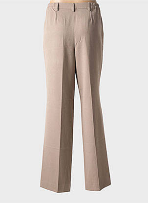 Pantalon drept talie elastică mărime normală maro LCDN femeie