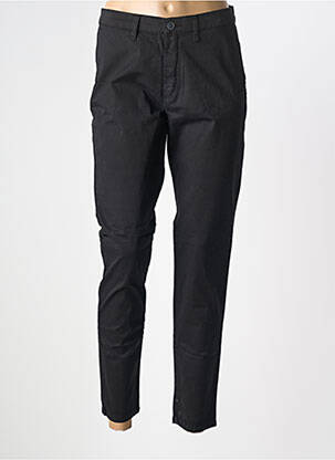 Pantalon chino țesătură poplin mărime normală negru LCDN femeie
