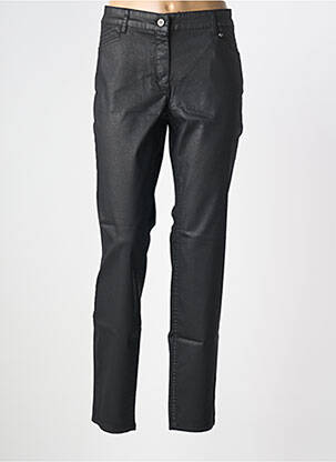 Pantalon slim țesătură acoperită mărime normală negru OLSEN femeie