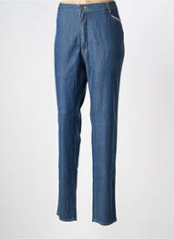 Pantalon slim talie elastică talie înaltă albastru WALTRON femme