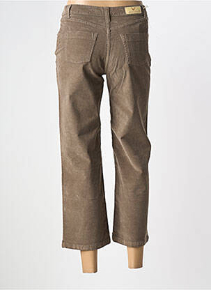 Pantalon 7/8 elasticitate mărime normală maro WALTRON femeie