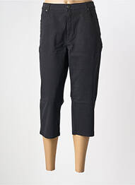 Pantalon trei sferturi țesătură poplin mărime normală negru LCDN femme