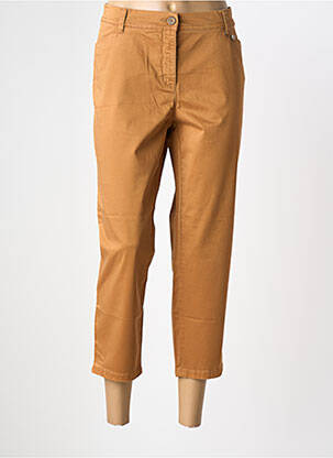 Pantalon trei sferturi maro TONI femeie