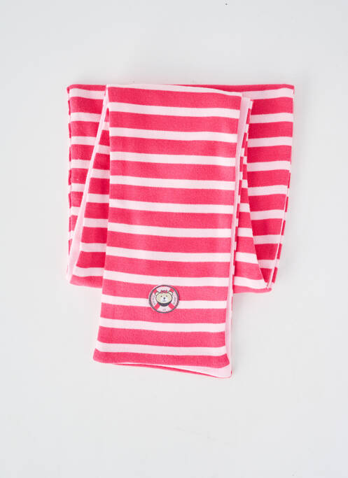 Eșarfă roz ELLE EST OU LA MER fată