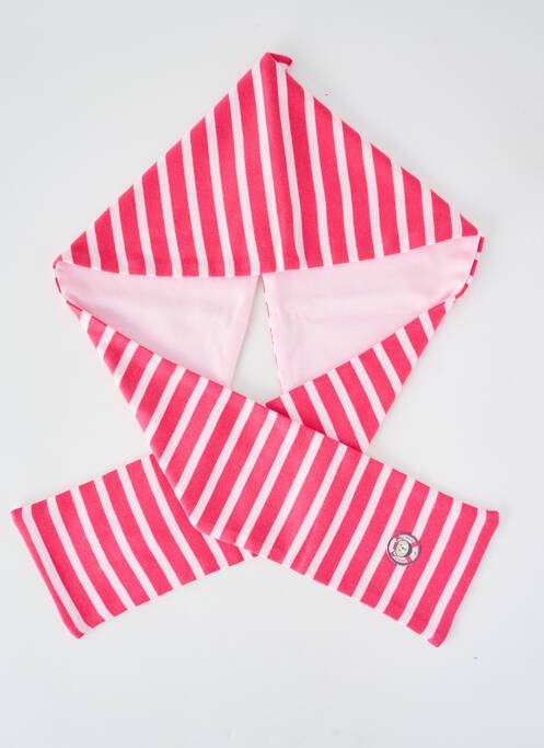 Eșarfă roz ELLE EST OU LA MER fată