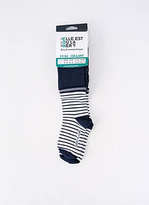 Colanți albastru ELLE EST OU LA MER fată