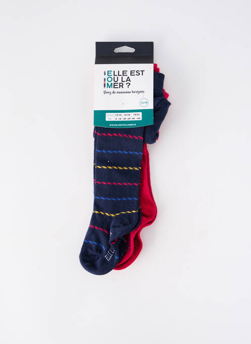 Colanți albastru ELLE EST OU LA MER fată