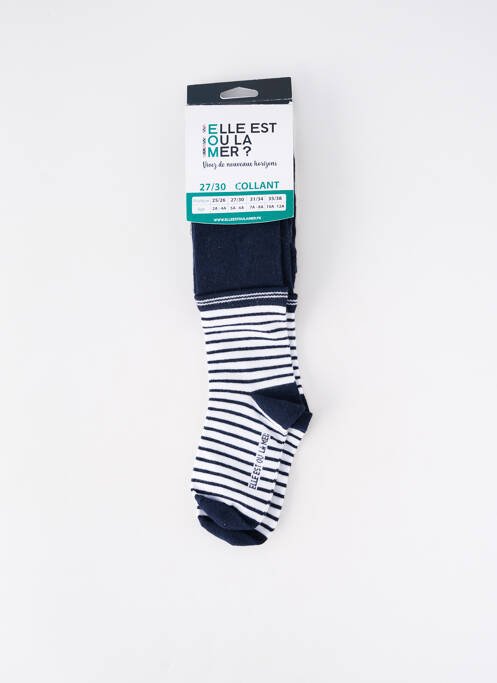 Colanți albastru ELLE EST OU LA MER fată