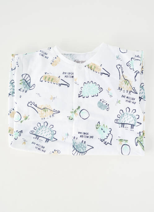 Pijama închidere presată alb BABY BOL garcon