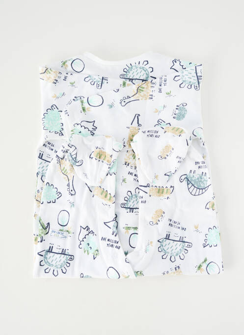 Pijama închidere presată alb BABY BOL garcon