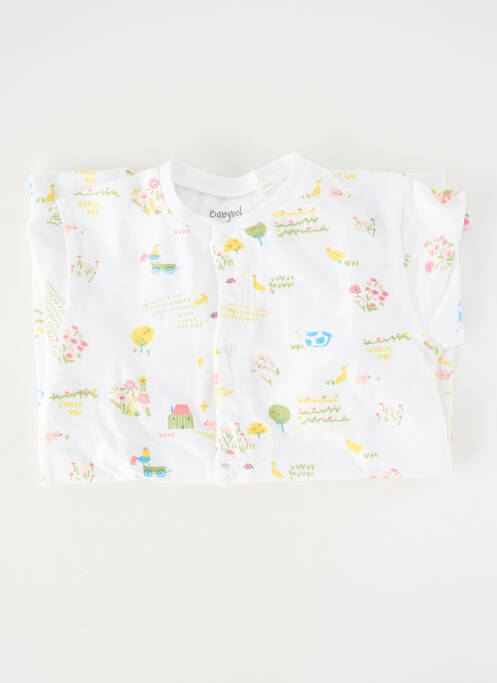 Pijama închidere presată alb BABY BOL fille
