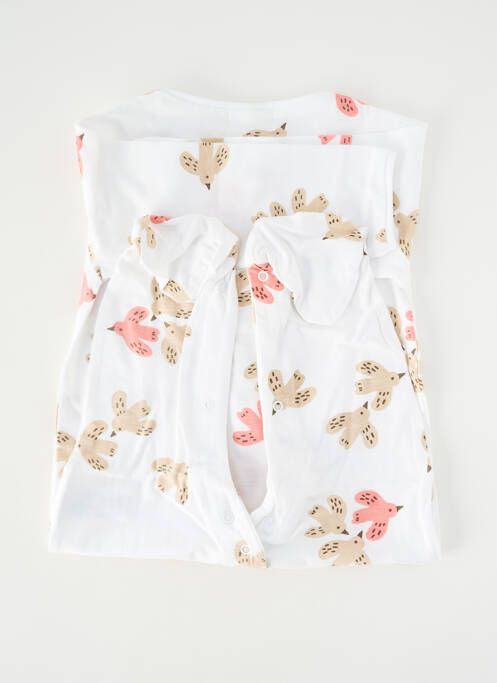 Pijama închidere presată alb BABY BOL fille