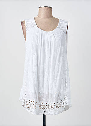 Top bej COULEURS DU TEMPS femeie