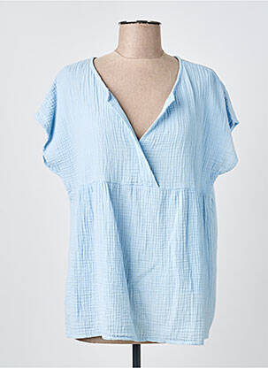 Top albastru COULEURS DU TEMPS femeie