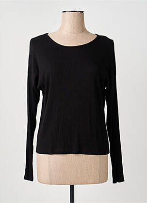 Top negru COULEURS DU TEMPS femeie