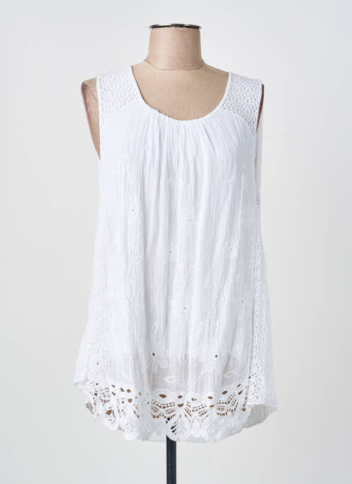 Top bej COULEURS DU TEMPS femeie